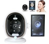 LQQYJSM 3D Digital Skin Analyzer Detector, AI Smart Facial Skin Analysis Machine White-13.3in