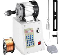 LQQYJSM Automatic Coil Winding Machine,Electric Counting Winding Machine,Adjustable Fully Automatic Winding Tool, Digital Control Coil Winder Range 0-9999 for 50KW Motor Coil 500W