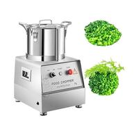 LQQYJSM Commercial Food Processor - 1800W Stainless Steel Electric Food Chopper & Grinder, Multifunctional Meat Grinder,S-Shaped Blade for Vegetables and Fruits,Food Preparation,Restaurant, Hotel 7L