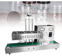 LQQYJSM Continuous Electromagnetic Induction Bottle Cap Sealer, 2200W Automatic Aluminum Foil Sealing Machine Heat Jar Sealing Machine Plastic Bottle Cap Sealer 2-30cm High 15to85mm