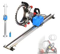 LQQYJSM Electric Ring Concrete Cutter Saw Guide, 150w Linear Rail Automatic Cutting, One-Button Lifting Wall Bracket Rotating Rocker,Track-Fixed Rail,for Reinforced Concrete Floors Brick Walls 2.5m