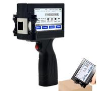 LQQYJSM Small Printer Inkjet Coder, 12.7MM Online Inkjet Coder with Touch Screen, Portable Intelligent Upgraded Printer Handheld Inkjet Printer, Multilingual Date Coding Machine for Date/Time/Batch