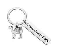 LQRI Camel Jewelry Camel Lover Gift Crazy Camel Lady Keychian with Camel Charm Camel Themed Gifts Camel Girls Gift for Her