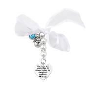 LQRI Daughter Wedding Bouquet Charm from Mom My Little Yesterday My Friend Today My Daughter Forever Bridal Shower Gift, M, Alexandrite