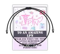 LQRI LPN Morse Code Bracelet Licensed Physicians Nurse Nursing Gifts for Nurses Graduation LPN Gift Ideas Grad Inspiration Gifts, S, Nylon, nylon