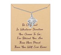 LQRI Manta Ray necklace cute devil fish necklace stingray gift sea lover gift sea animal jewelry for women girl, Small, Stainless Steel, stainless steel