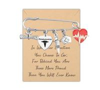 LQRI Phlebotomy Nursing Heartbeat Charm Safety Pin Brooch Phlebotomy Technician Gift Dialysis Nurse Graduation Gifts, S, Alloy Steel, n