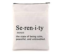 LQRI Serenity Noun Book Sleeve AA NA Gift Addiction Recovery Gift Book Cover 12 Step Gifts AA NA Sobriety Anniversary Gift