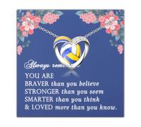 LQRI Team Gift Volleyball Necklace Athlete Peripheral Goods Inspirational, S, Stainless Steel, stainless steel