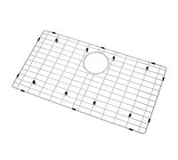 LQS Kitchen Sinks Grid, Sink Protectors for Kitchen Sinks 28 3/8" x 15 3/8" with Rear Drain Hole for Single Sink Bowl, Stainless Steel Sinks Grate, Sink Protector, Sinks Bottom Grid