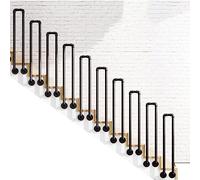 LQSYBHD 1Pcs Stair Railing Handrail, Side-Mounted U-Shaped Safety Grab Bars Support Rod, Industrial Decorative Hand Rails for Lofts, Balconies, Villas, Corridor Steps(Size:45cm/17.7in)