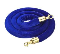 LQSYBHD 3.3 Feet Pink Velvet Stanchion Rope,Hanging Rope,Velvet Rope,Crowd Control Barrier Rope With Snap Hooks For Posts Stand Queue Divider Of Hotel(Size:4ft,Color:Blue)