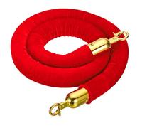 LQSYBHD 3.3 Feet Pink Velvet Stanchion Rope,Hanging Rope,Velvet Rope,Crowd Control Barrier Rope With Snap Hooks For Posts Stand Queue Divider Of Hotel(Size:5ft,Color:Red)