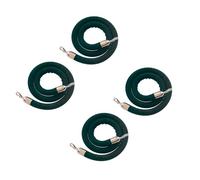 LQSYBHD 4 PCS Velvet Rope Velvet Ropes Crowd Control Durable Thick Barrier Cords For Posts Elegant Stanchion Cord For Red Carpet Events VIP Parties(Size:6ft)