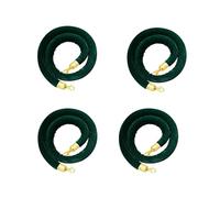 LQSYBHD 4 Pcs Velvet Stanchion Rope,Stanchion Rope,Crowd Control Barrier Rope,Great For Hotels,Theaters,Ticket Offices,Manage The Crowd(Size:5ft,Color:1)