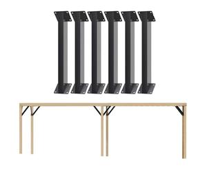 LQSYBHD 45-Degree Angle Bracket,Corner Support Structure,Inside Joint Bracket Angle Bracket For Gazebos Cabins Flower Stands Wooden Pillars,DIY Kit Carbon Steel(Size:6PCS)