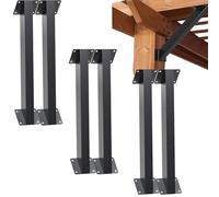 LQSYBHD 45-Degree Angle Support Bracket Connector Corner Brace Inside Joint for Wooden Structure Pergola Gazebos Patios Cabins Heavy Duty Pergola Bracket(Size:6pcs)