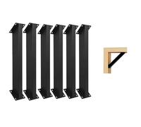 LQSYBHD 45 Degree Angle Support Bracket Pergola Kit Heavy Duty Connector Brace Bracket Kit Inside Mount Corner Connector for Gazebos Patio Pergolas Log Cabin(Size:6pcs)
