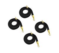 LQSYBHD 5 Feet Velvet Hanging Ropes With Polished Hooks Crowd Control Stanchion Ropes For Movie Theaters,Church,Restaurants,Hotels,Grand Openings(Size:7ft)