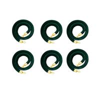 LQSYBHD 6 Pack Velvet Stanchion Rope,Hanging VIP Rope,Crowd Control Ropes,Safety Barriers With Polished Gold Clasps,for Red Carpet Theme Event(Size:5ft,Color:1)