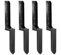 LQSYBHD Adjustable Fence Post Repair Kit Quick Fix Rotted Tilted Broken Leaning Wood Posts Support Easy Solution Fence Post Anchor Fence Post Anchor Stakes(Size:80x12x5cm,Color:4B)