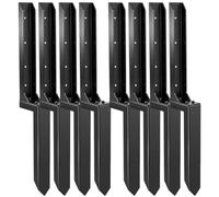 LQSYBHD Adjustable Fence Post Repair Kit Quick Fix Rotted Tilted Broken Leaning Wood Posts Support Easy Solution Fence Post Anchor Fence Post Anchor Stakes(Size:80x12x5cm,Color:8B)