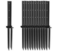 LQSYBHD Adjustable Fence Post Repair Kit Quick Fix Rotted Tilted Broken Leaning Wood Posts Support Easy Solution Fence Post Anchor Fence Post Anchor Stakes(Size:80x12x5cm,Color:12C)