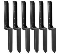 LQSYBHD Adjustable Fence Post Repair Kit Quick Fix Rotted Tilted Broken Leaning Wood Posts Support Easy Solution Fence Post Anchor Fence Post Anchor Stakes(Size:80x12x5cm,Color:6B)