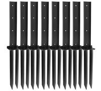 LQSYBHD Adjustable Fence Post Repair Kit Quick Fix Rotted Tilted Broken Leaning Wood Posts Support Easy Solution Fence Post Anchor Fence Post Anchor Stakes(Size:80x12x5cm,Color:8C)