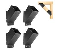 LQSYBHD Angle Support Bracket,Heavy Duty Pergola Brackets Kit,Degree Angle Corner Braces Inside Joint for Wood Post and Beam,Pergolas Gazebo Heavy Duty Angle Support Bracket(Color:4pcs)