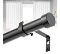 LQSYBHD Curtain Pole,Adjustable Curtain Rod, Heavy Duty Curtain Rod,Drapery Rod,for Windows with Brackets and Round Finials, Suitable for Living Room and Office(Size:36-88”)