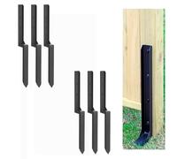 LQSYBHD Fence Post Repair Kit,One-Piece Fence Post Repair Stakes,Fence Post Anchor Thickened Rustproof Anchor Ground Spike for Repair Tilted Broken Wood(Size:85x12x5cm,Color:6A)