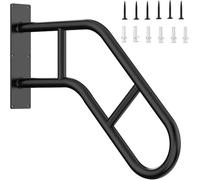 LQSYBHD Handrails for Outdoor Steps ，28.7" Stair Railing Indoor 1-3 Step, U-Shaped Safety Hand Rails，Wall Mount Stair Hand Railing Grab Bars for Kids, Elderly, Pregnant Women, Disabled(Size:1Pcs)