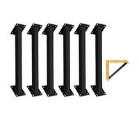 LQSYBHD Heavy Duty Connector Brace Bracket Kit 45 Degree Angle Support Bracket Wood Beam Support for Garden Construction Pergolas Patios Courtyards,Easy DIY Installation(Size:6PCS)