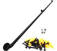 LQSYBHD Industrial Style Staircase Steps Handrail,Matte Black Wrought Iron Railing,Wall Mount Galvanized Pipe Hand Rail,for Corridor Safety Non-Slip Support Rod(Size:140cm/55.1in)