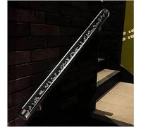 LQSYBHD Transparent Staircases Handrail, Complete Kit, Modern Clear Acrylic Stairs Handrail with Wall Mount Bracket, Crystal Non-Slip Handicap Grab Bars, for Indoor Outdoor Steps(Size:4.6ft/140cm)