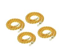 LQSYBHD Twisted Post Rope,Wear-Resistant,Barrier Ropes with Gold Plated Snap Hooks,for Queue Divider Crowd Control of Hotel Celebration,Movie Theater(Size:8ft)