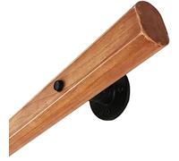 LQSYBHD Wooden Handrails, Non-Slip Staircase Handrail,Wall Mounted Barrier-Free Staircase Grab Bar for Elderly, for Home Garden Corridor Lofts Kindergarten Guardrail Decking Railing(Size:3.28ft/100cm)