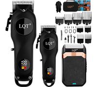 LQT Hair Clippers Men, Professional Hair Trimmer Mens, USB Rechargeable Barber Clippers for Men Haircut, Electric Cutting Kit Precision Shaver with LCD Display