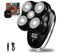 LQT Head Shavers for Bald Men,Wet & Dry Bald Head Shaver,Rechargeable Head Razor with LED Display and 3 Second Safety Lock,5D Floating Head Shaver Comes with Magnetic Detachable Blades