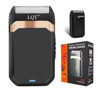 LQT Professional Shaver, Compact & Cordless Groomer, Portable Electric Razor with USB Cable and Cleanning Brush (Black)