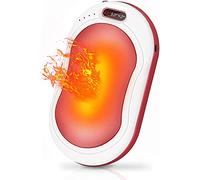 LQTTEK Hand Warmers Rechargeable,10000mAh Electric Reusable Portable Pocket Travel Camping Warmer/Power Bank/Flashlight/Hand Heater Winter Warm Gifts Outdoor Sports Hunting Office Pink, S