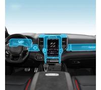 LQUNGE Car Interior Center Console Transparent TPU Protective Film PPF Anti-Scratch Repair Film，for RAM TRX t-rex 2022-2025