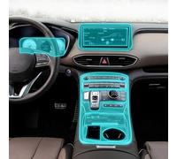 LQUNGE Car Navigation GPS Screen Protector Invisible Transparent Film TPU Interior Film，For Hyundai Santa Fe 2020-2023