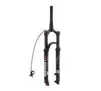 LQVAIPT 26 27.5 29 Inch Magnesium Alloy Bike Fork Rebound Adjustment,1~1/8inch*220mm Straight/Tapered Tube,9mm QR*100mm,Disc Brake,Mountain Bike Suspension Forks(Black/Tapered - Remote,27.5)