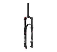 LQVAIPT 26 27.5 29 Inch Magnesium Alloy Bike Fork Rebound Adjustment,1~1/8inch*220mm Straight/Tapered Tube,9mm QR*100mm,Disc Brake,Mountain Bike Suspension Forks(Black/Straight - Manual,27.5)