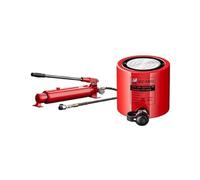 LQVAIPT Hydraulic Jack with 2in Stroke, Manual Hydraulic Cylinder Pump CP-700, with Automatic Retraction for Heavy-Duty Lifting and Support(100T/220462lb-2in Stroke)