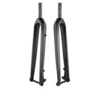 LQVAIPT Matte Black Straight,29", Gravel Carbon Mountain Bike Rigid Fork 26'' 27.5'' 29'' Rigid Fork Disc Brake 15X100mm Thru Axle Front Fork 1~1 2'' Straight Cone Steerer Tube Threadless