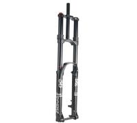 LQVAIPT Mountain Bike Front Fork 28.6mm Straight Tapered Tube MTB Bicycle Air Suspension Forks 26 27.5 29 Damping Adjustment Travel 160mm Thru Axle 15 * 110mm(Black,29INCH)