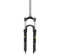 LQVAIPT Mountain Bike Suspension Fork 26 m 27.5 29 Inch Bike Fork 100mm Travel Disk Brake 1~1/8 Straight Front Fork(Green,27.5inch)